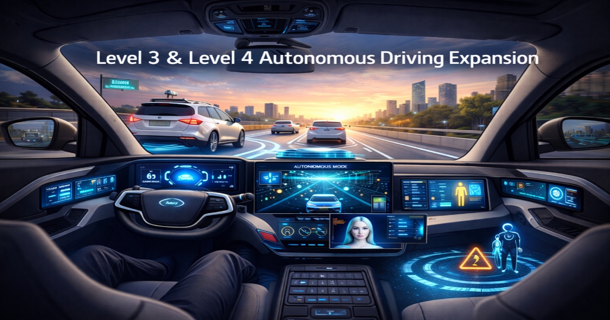 Level 3 & Level 4 Autonomous Driving Expansion
